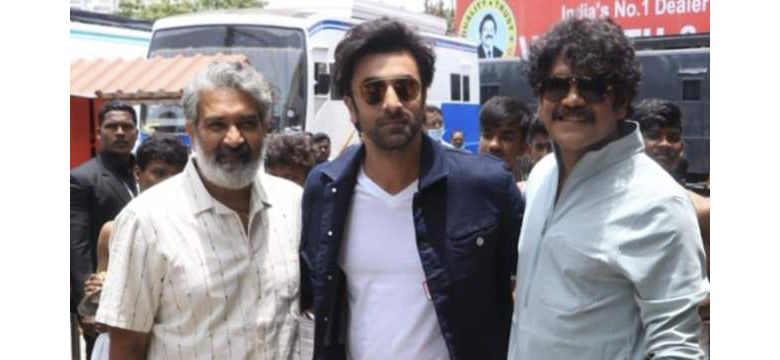 Ranbir And Nagarjuna Promote Brahmastra In Chennai With Rajamouli